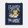 Grammar Cat-none matte poster-TaylorRoss1
