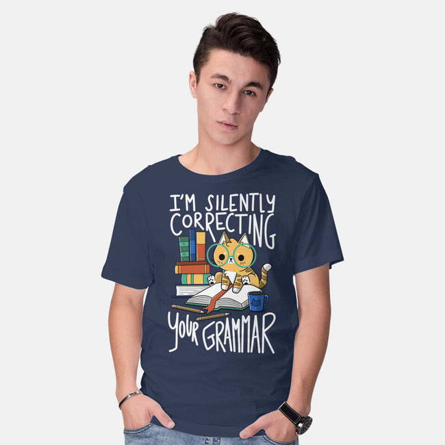 Grammar Cat-mens basic tee-TaylorRoss1