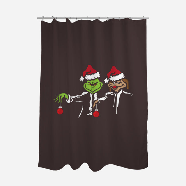 Christmas Fiction-none polyester shower curtain-jrberger