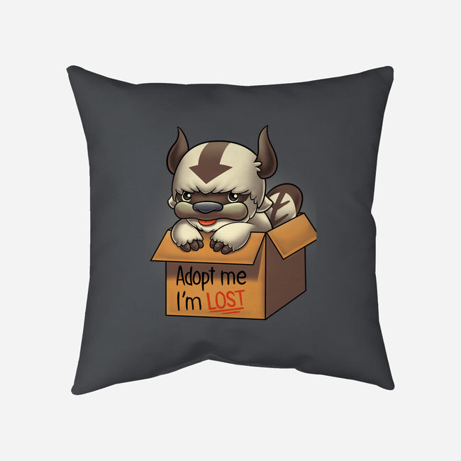 Adopt Appa-none non-removable cover w insert throw pillow-Typhoonic