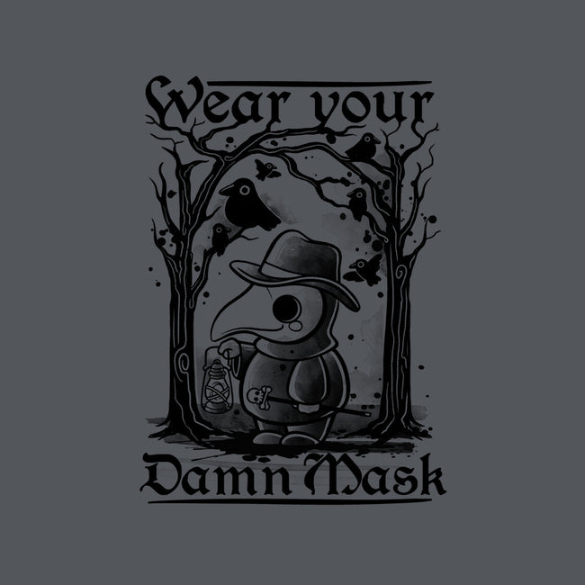 Wear Your Damn Mask-none beach towel-NemiMakeit