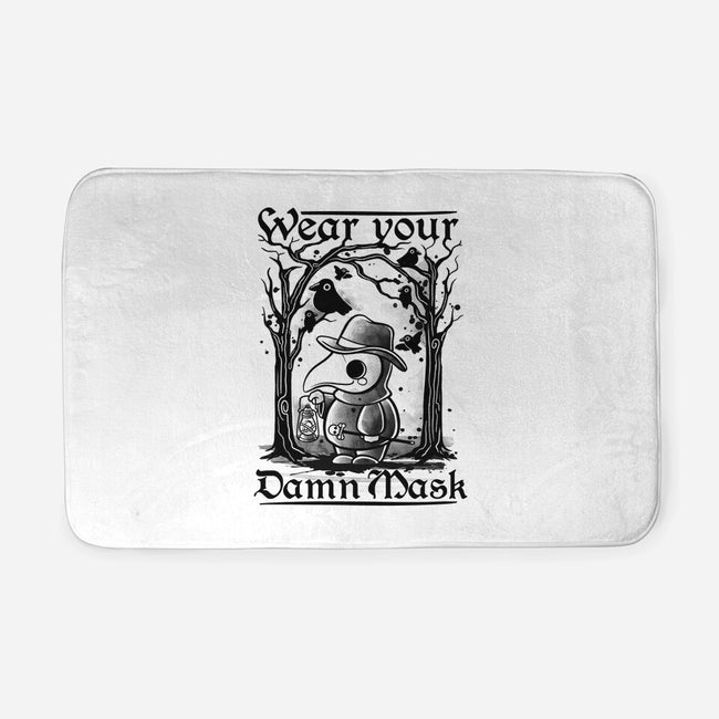 Wear Your Damn Mask-none memory foam bath mat-NemiMakeit