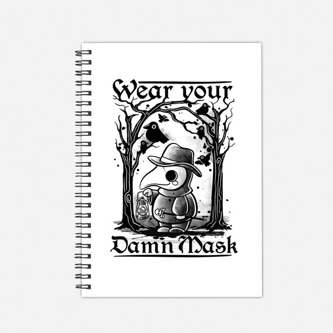 Wear Your Damn Mask-none dot grid notebook-NemiMakeit