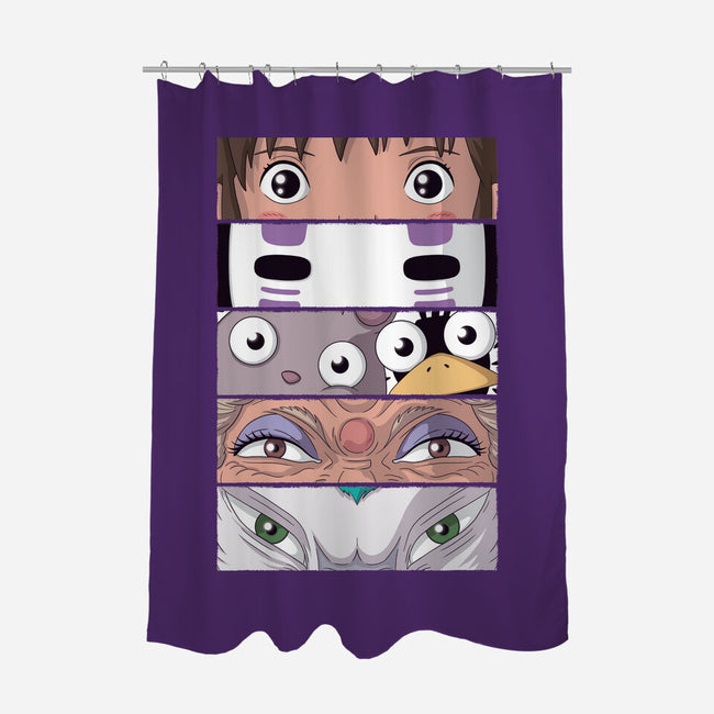 Spirited Eyes-none polyester shower curtain-danielmorris1993