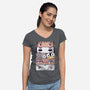Spirited Eyes-womens v-neck tee-danielmorris1993