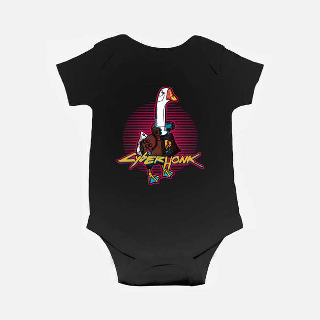 Cyberhonk-baby basic onesie-theteenosaur