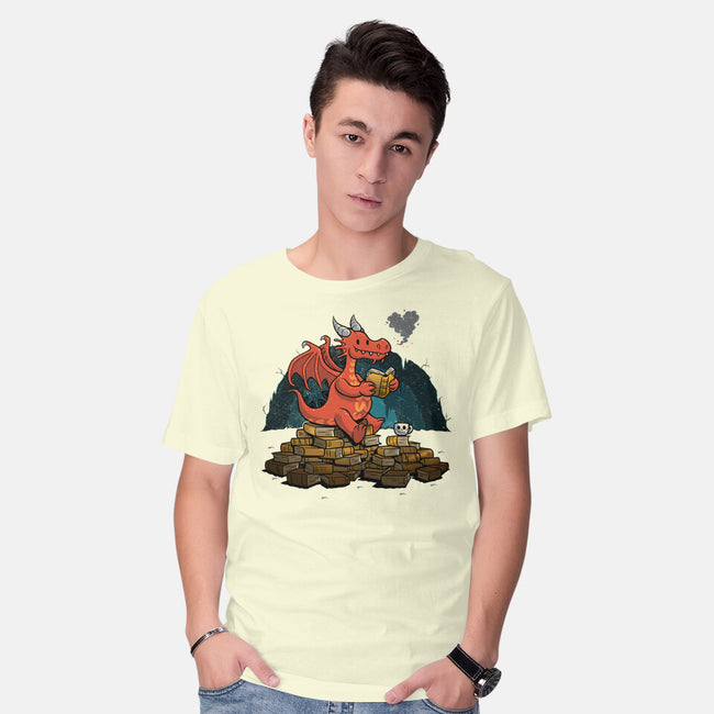 Book Cave-mens basic tee-spiritgreen