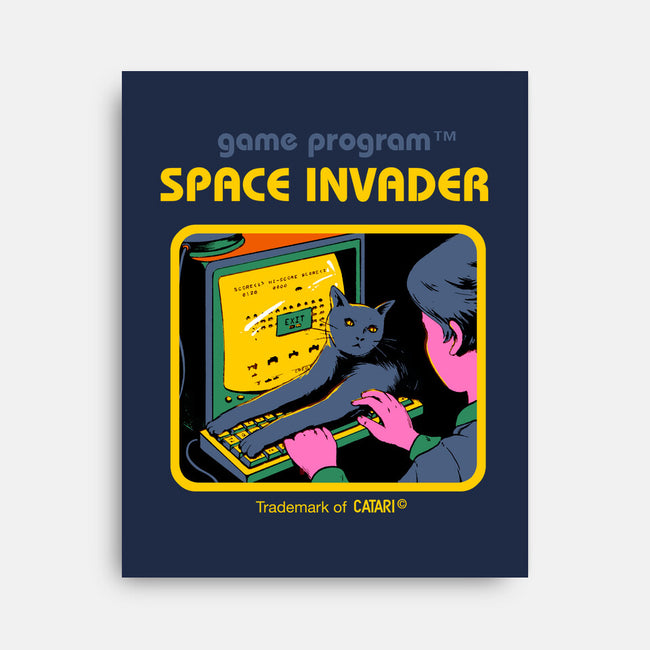Space Invader-none stretched canvas-Mathiole