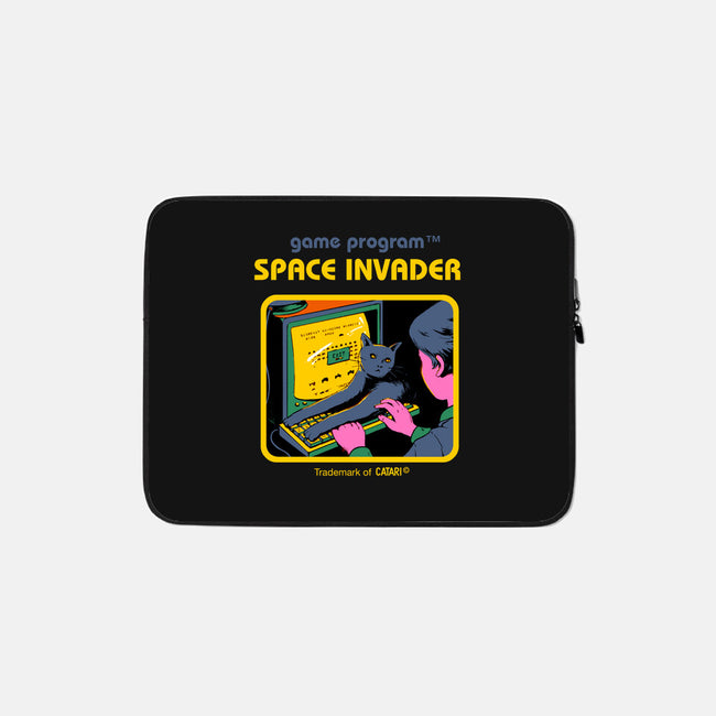 Space Invader-none zippered laptop sleeve-Mathiole
