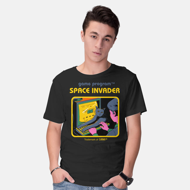 Space Invader-mens basic tee-Mathiole