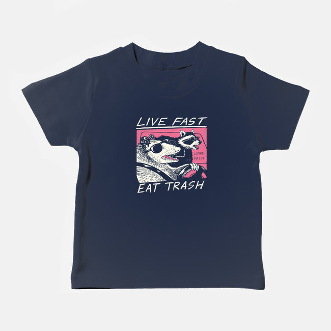 Fast Trash Life-baby basic tee-vp021