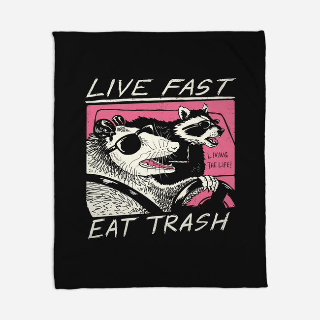 Fast Trash Life-none fleece blanket-vp021