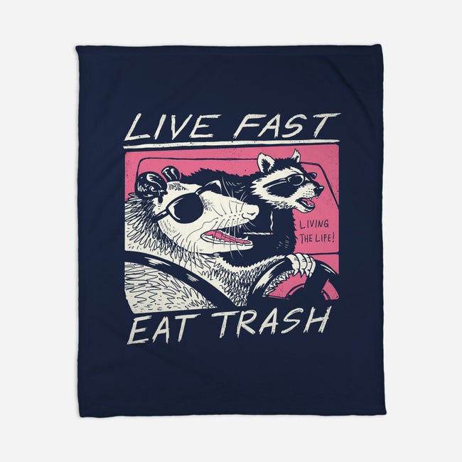 Fast Trash Life-none fleece blanket-vp021