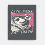 Fast Trash Life-none stretched canvas-vp021