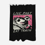 Fast Trash Life-none polyester shower curtain-vp021