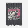 Fast Trash Life-none polyester shower curtain-vp021