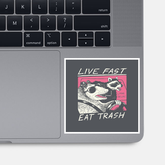 Fast Trash Life-none glossy sticker-vp021