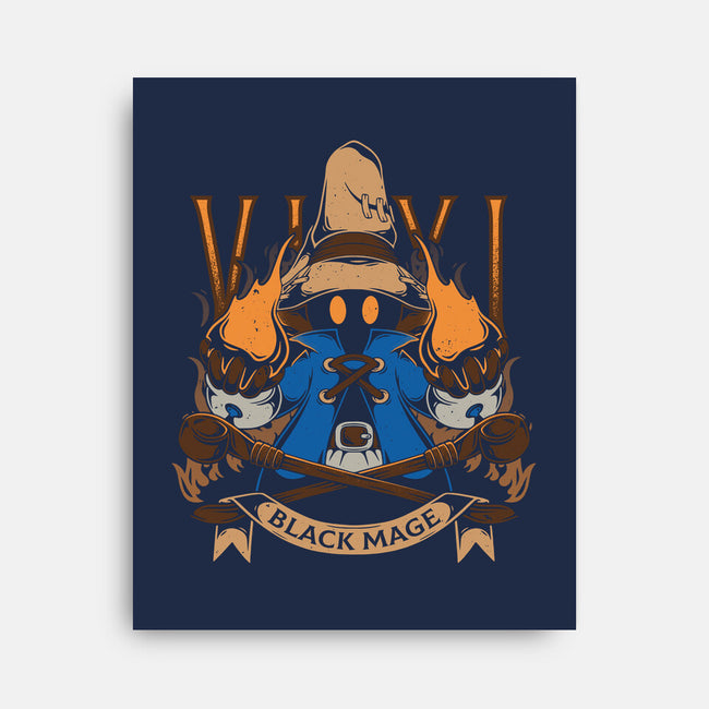 Black Mage-none stretched canvas-Alundrart