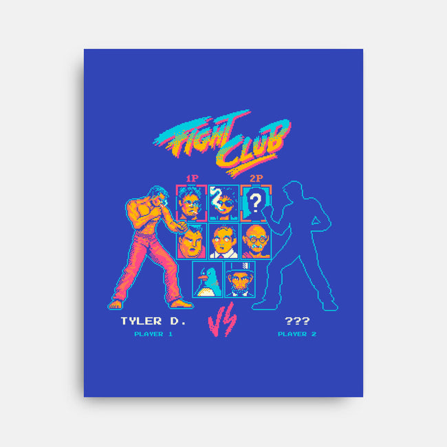 Ready, Fight-none stretched canvas-Mathiole