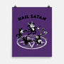 Hail Satan-none matte poster-Paul Simic