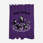 Hail Satan-none polyester shower curtain-Paul Simic