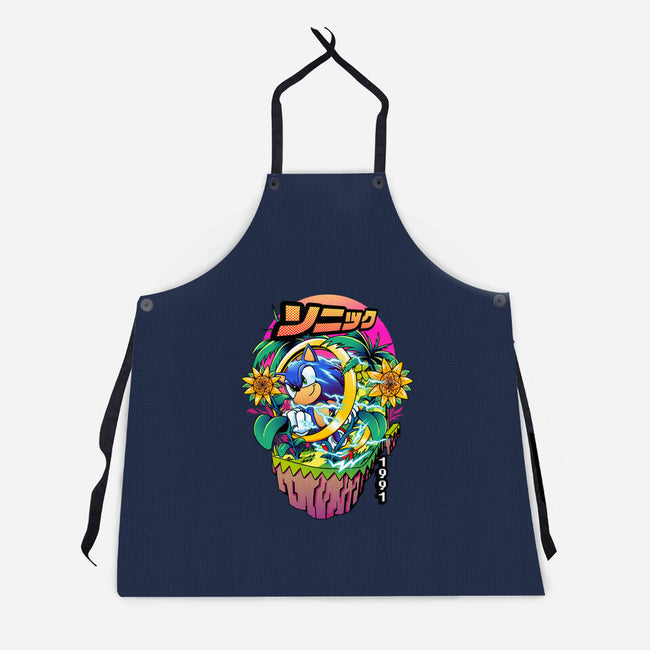 Sonic Speed-unisex kitchen apron-iqbalgarint