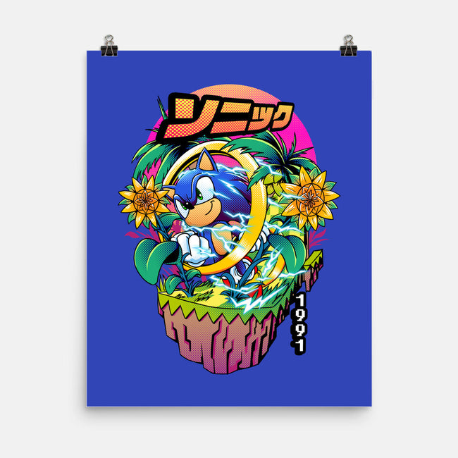 Sonic Speed-none matte poster-iqbalgarint