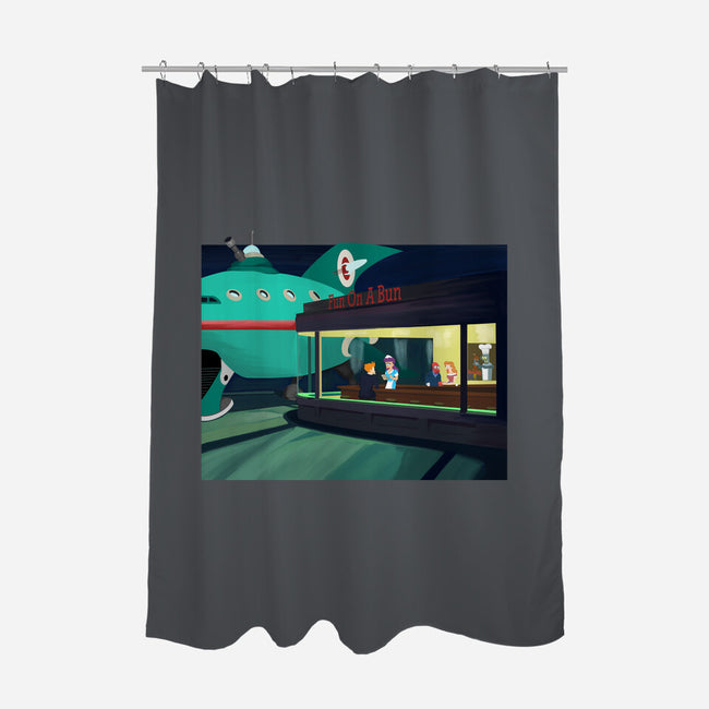 Fun On A Bun-none polyester shower curtain-SeamusAran
