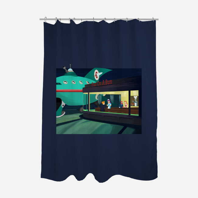 Fun On A Bun-none polyester shower curtain-SeamusAran