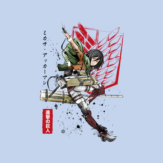 Soldier Mikasa-none removable cover throw pillow-DrMonekers
