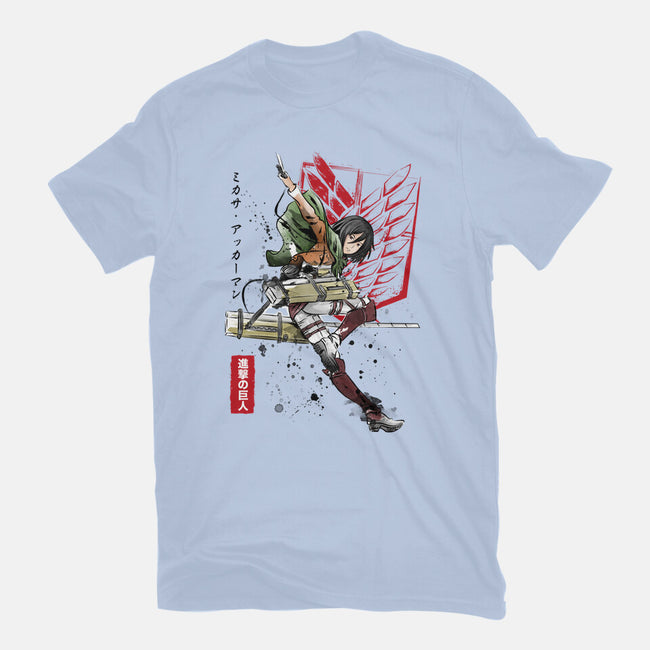 Soldier Mikasa-youth basic tee-DrMonekers