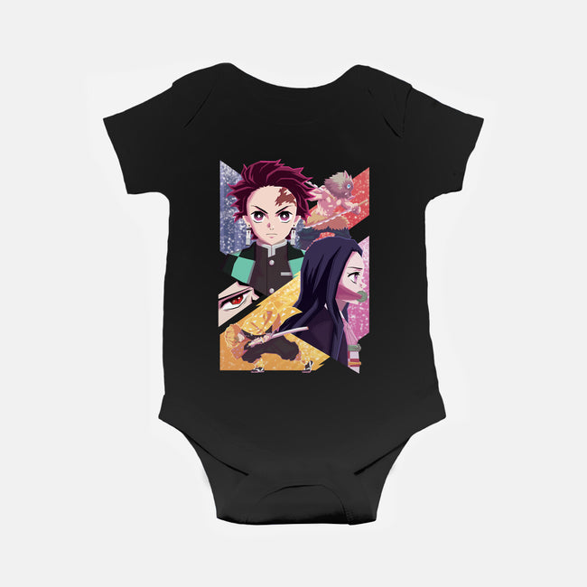 Slayer of Demons-baby basic onesie-danielmorris1993