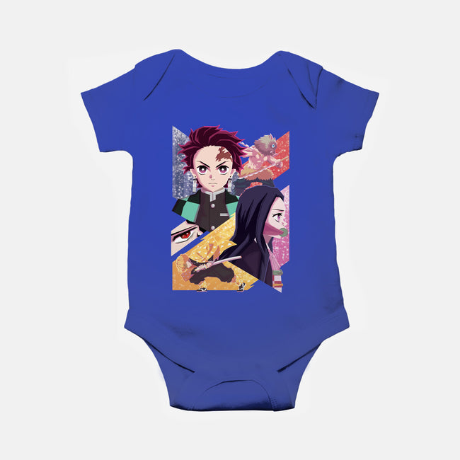 Slayer of Demons-baby basic onesie-danielmorris1993