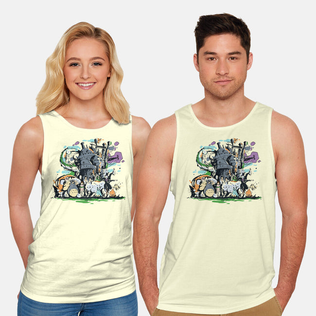 Miyazaki Universe-unisex basic tank-fanfabio