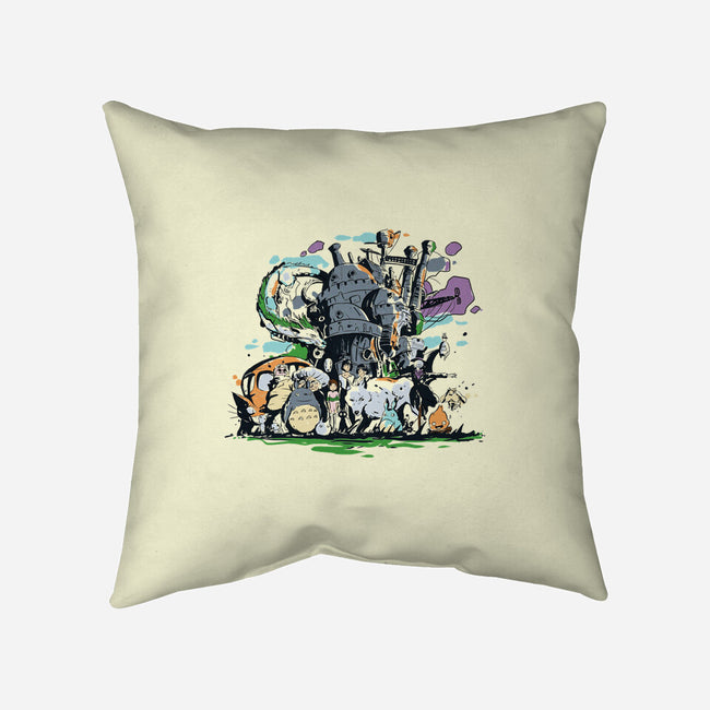 Miyazaki Universe-none removable cover w insert throw pillow-fanfabio