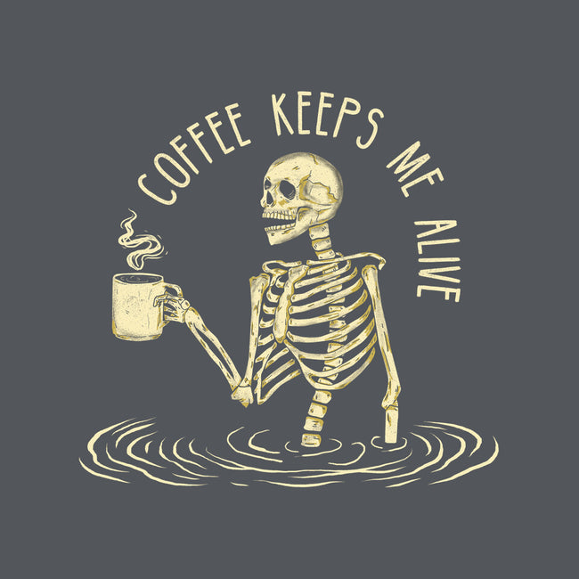 Coffee Keeps Me Alive-none stretched canvas-Wookie Mike