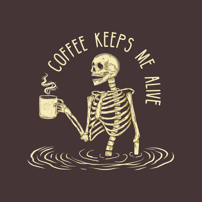 Coffee Keeps Me Alive-none indoor rug-Wookie Mike
