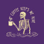 Coffee Keeps Me Alive-none beach towel-Wookie Mike