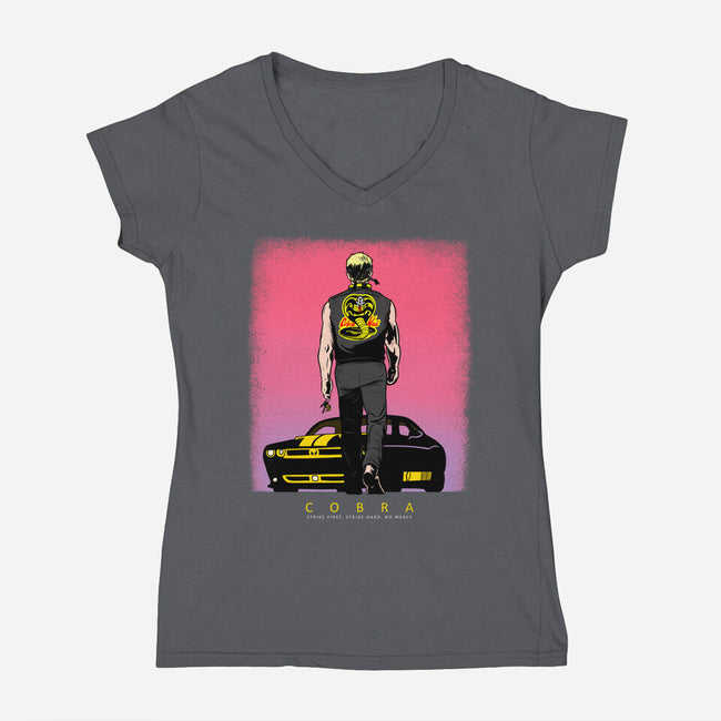 Cobra-womens v-neck tee-MarianoSan