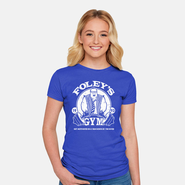 Foley's Gym-womens fitted tee-CoD Designs