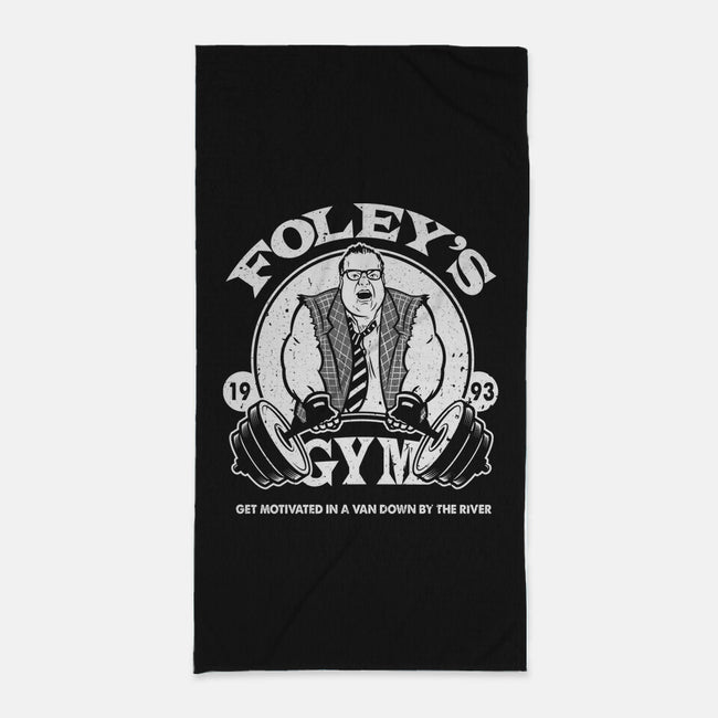 Foley's Gym-none beach towel-CoD Designs