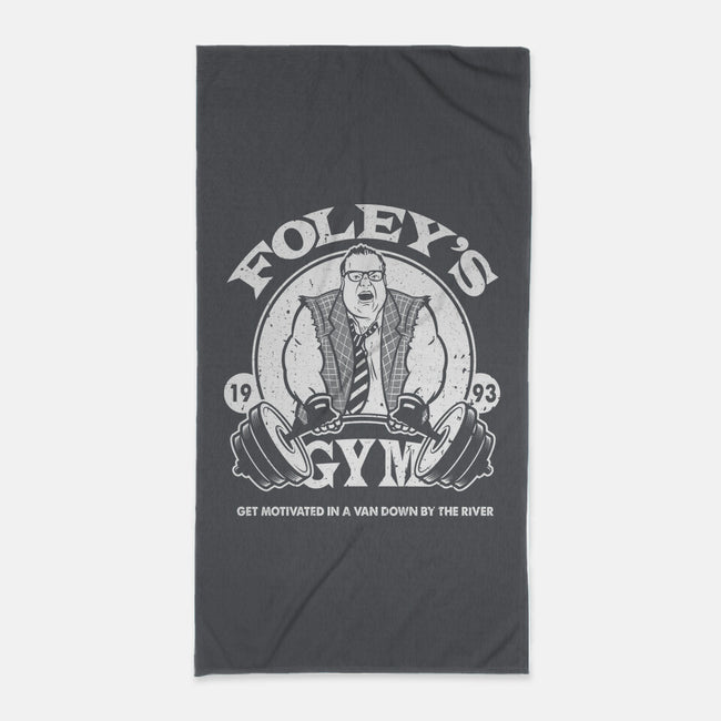 Foley's Gym-none beach towel-CoD Designs
