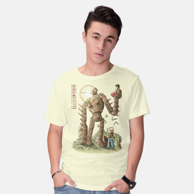 The Robot In The Sky-mens basic tee-saqman