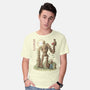 The Robot In The Sky-mens basic tee-saqman
