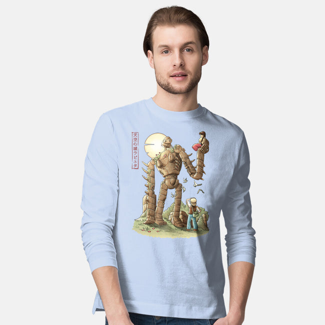 The Robot In The Sky-mens long sleeved tee-saqman