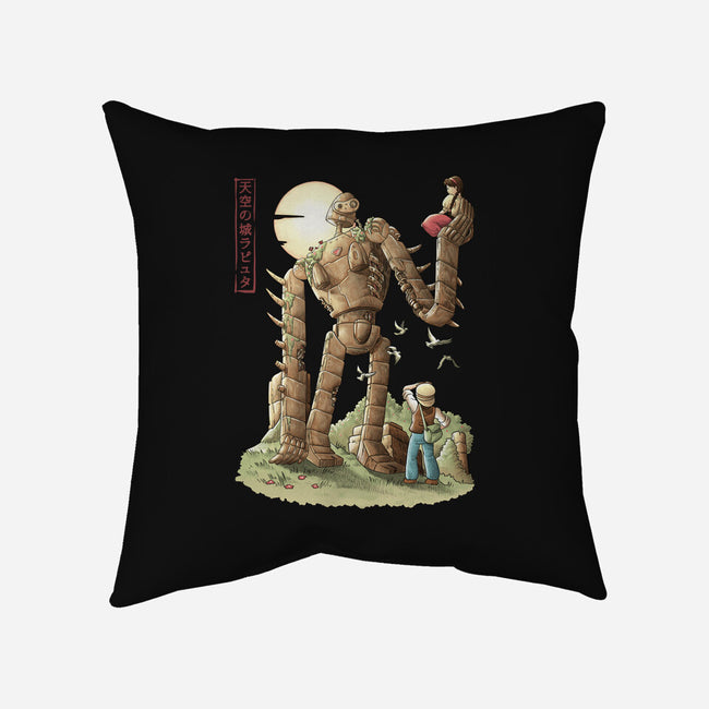 The Robot In The Sky-none removable cover w insert throw pillow-saqman
