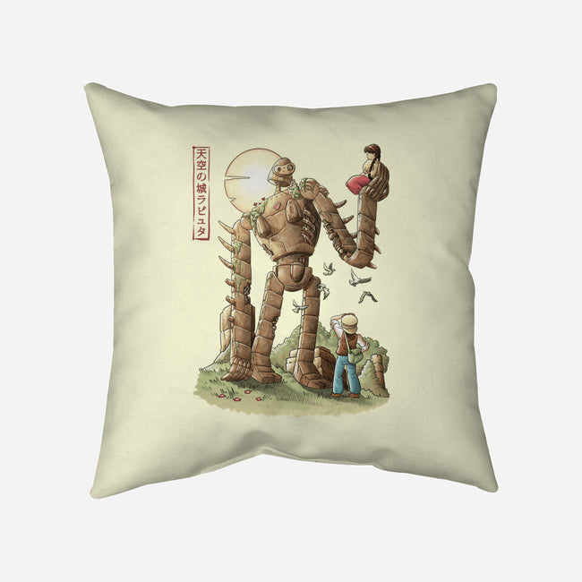 The Robot In The Sky-none removable cover w insert throw pillow-saqman