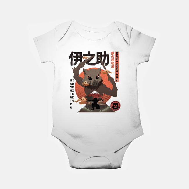 Beast Breathing-baby basic onesie-hirolabs