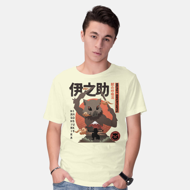 Beast Breathing-mens basic tee-hirolabs