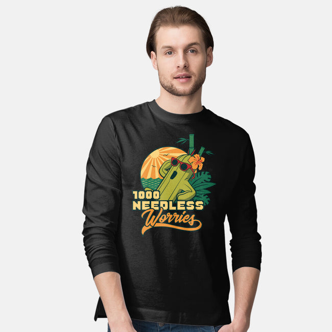 1000 Needless Worries-mens long sleeved tee-Sergester
